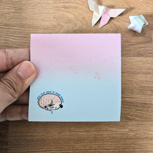 Will Play Dead to Avoid People Possum Sticky Notes