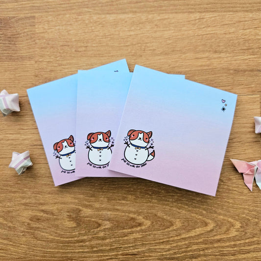 Just Go With The Snow Sticky Notes