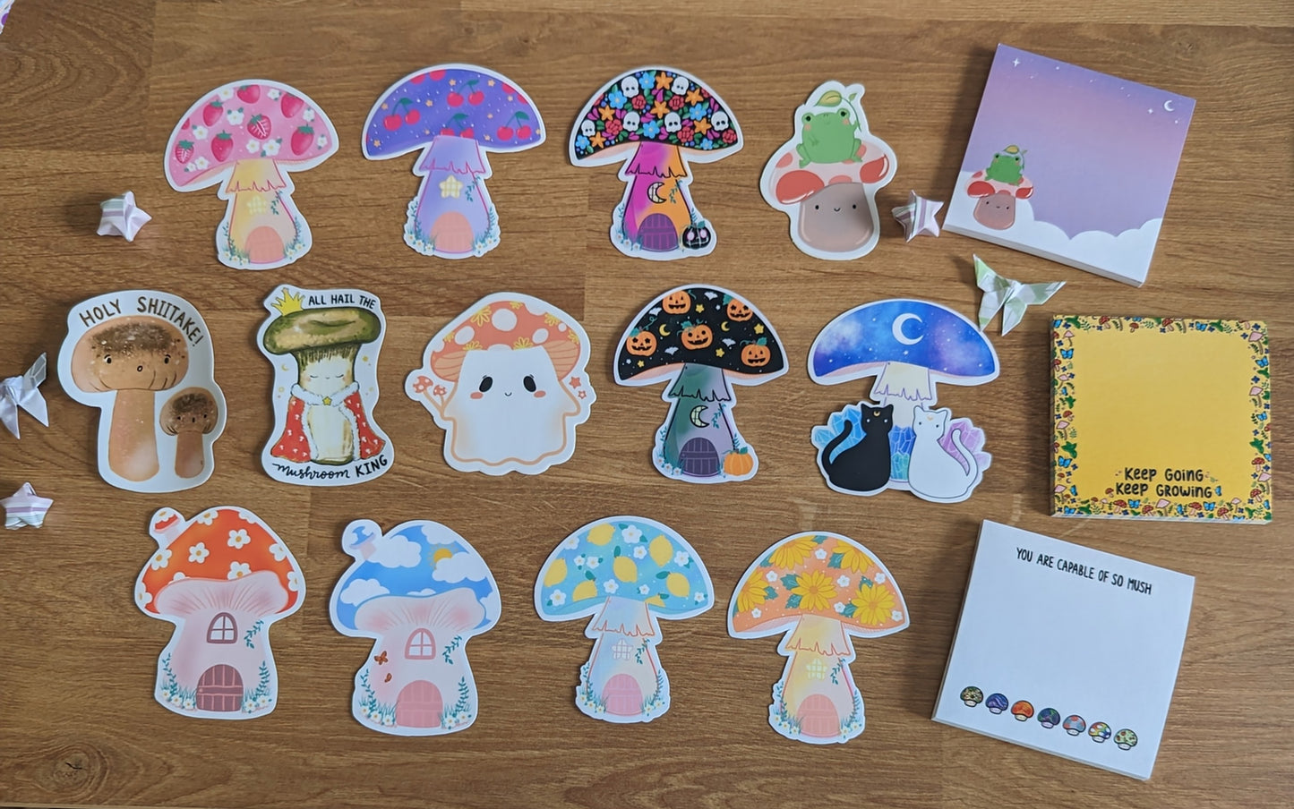 Mushroom Sticker BUNDLE (Set of 13)