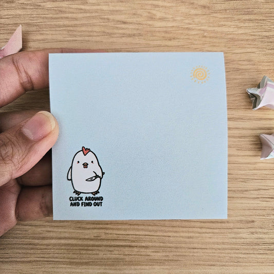 CLUCK Around and Find Out Sticky Notes