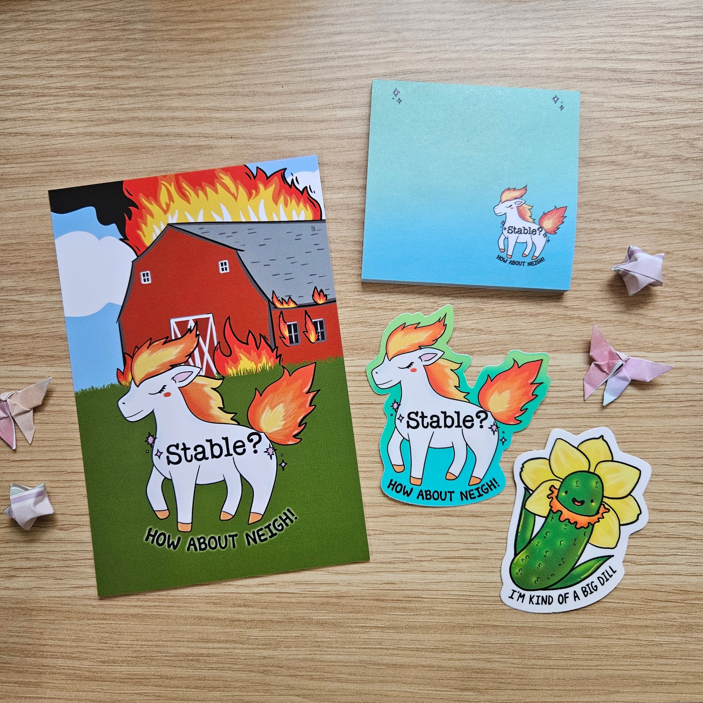 Stable? How About Neigh? Sticky Notes