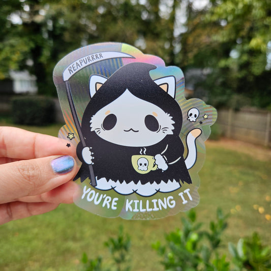 You're Killing It Rainbow Decal Suncatcher