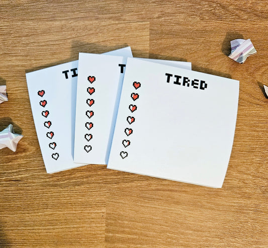 Tired Checklist Sticky Notes