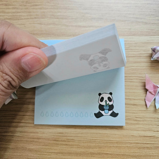 Hydrating to Outlive My Enemies Panda Sticky Notes