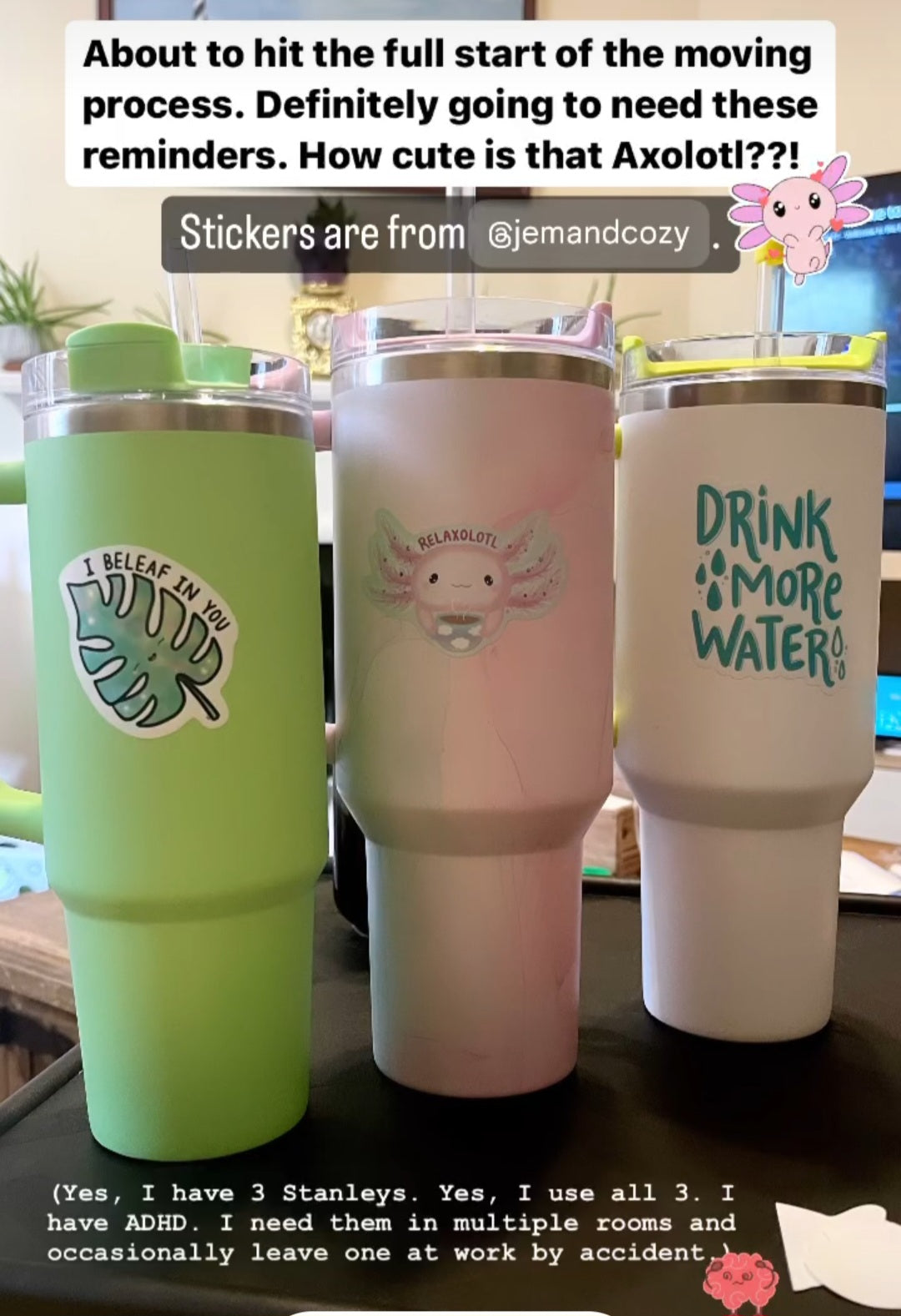 Drink More Water Vinyl Sticker