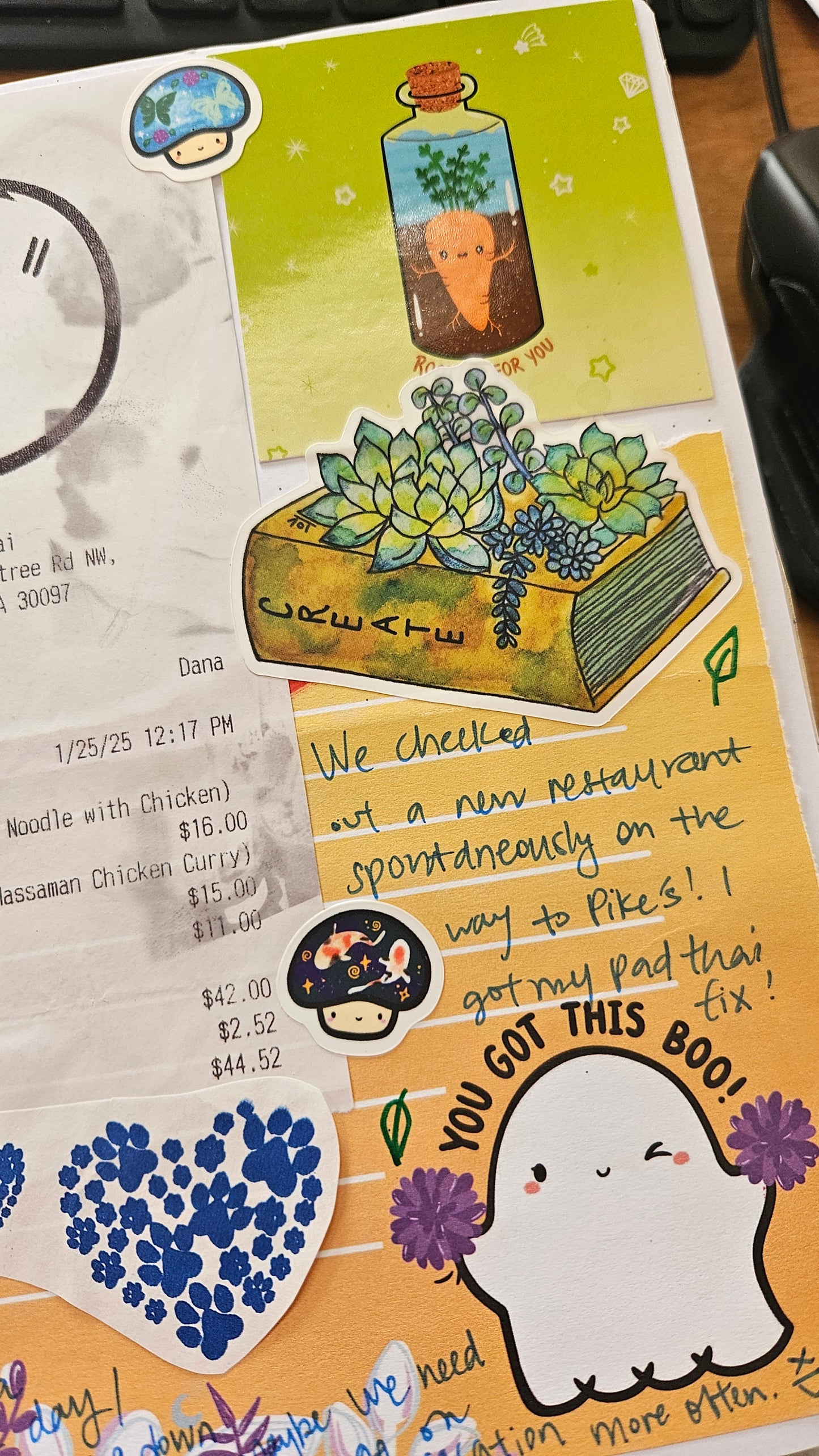 Create Succulent Book Vinyl Sticker