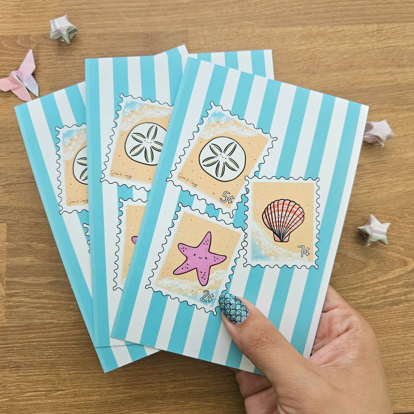 Salt Air Stamps Post Card Art Print(4x6")