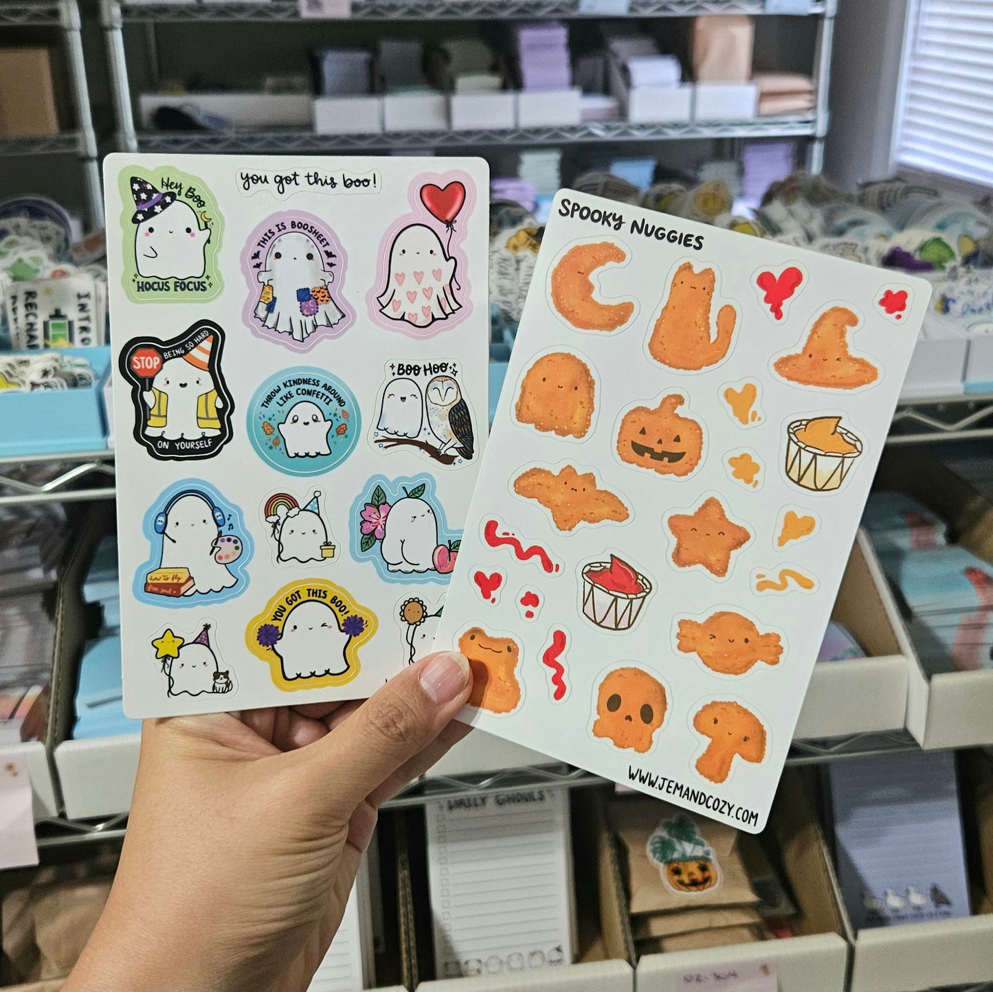 Spooky Nuggies Vinyl Sticker Sheet (4x6")