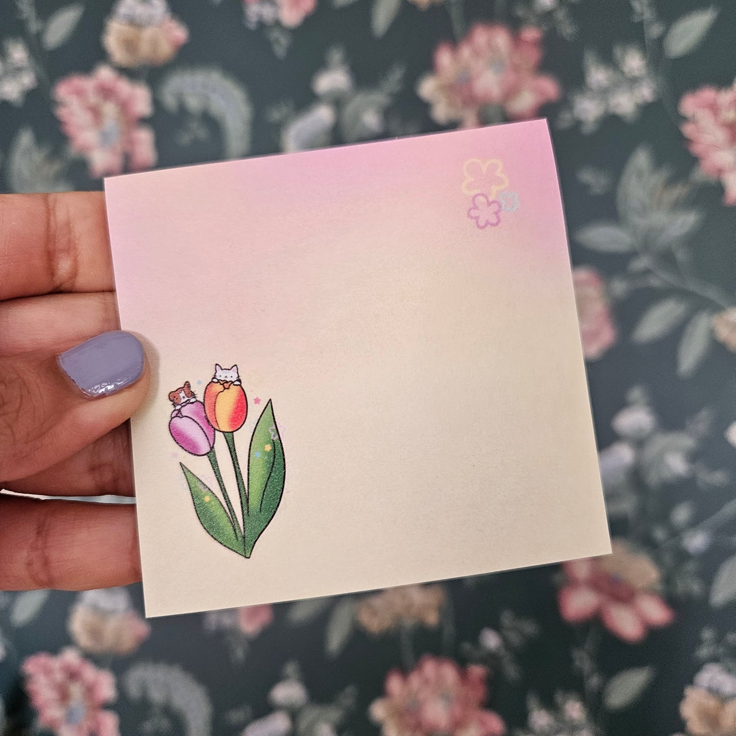 Petal Pals Tulips Sticky Notes