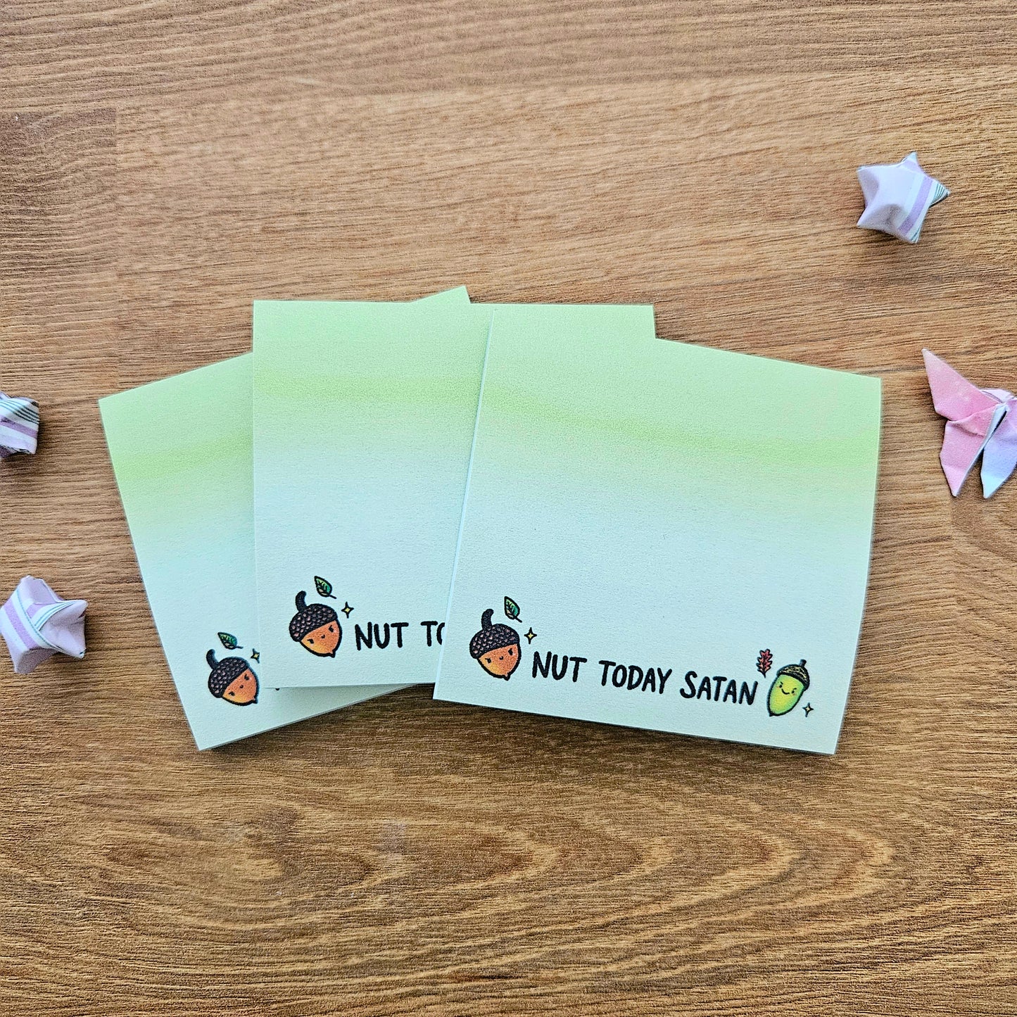 Nut Today Satan Acorns Sticky Notes