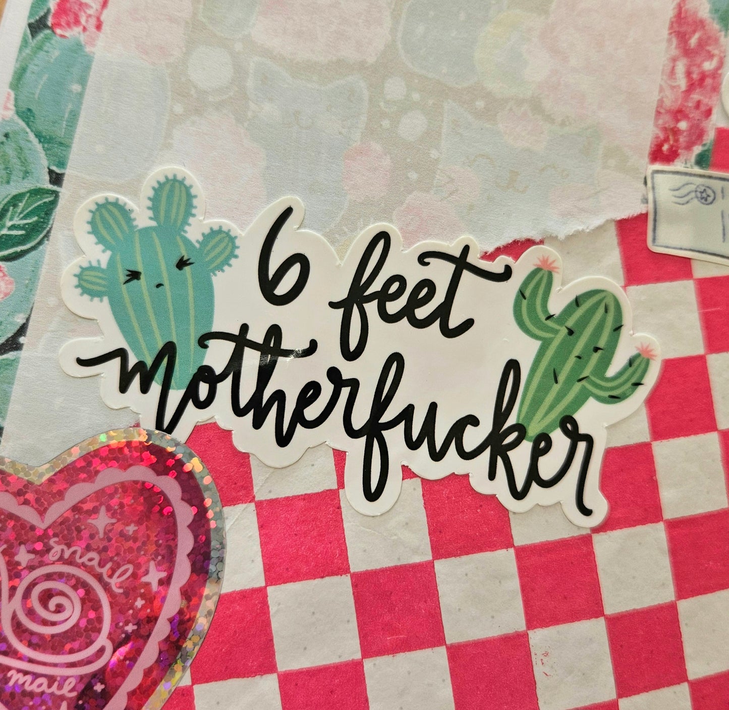 SALE 6 Feet Motherfucker Vinyl Sticker