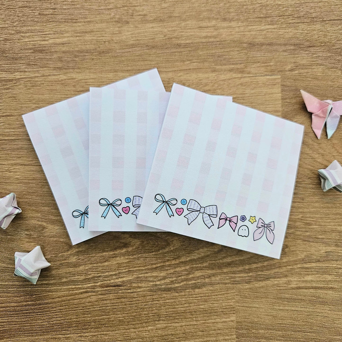 Bows and Buttons Sticky Notes