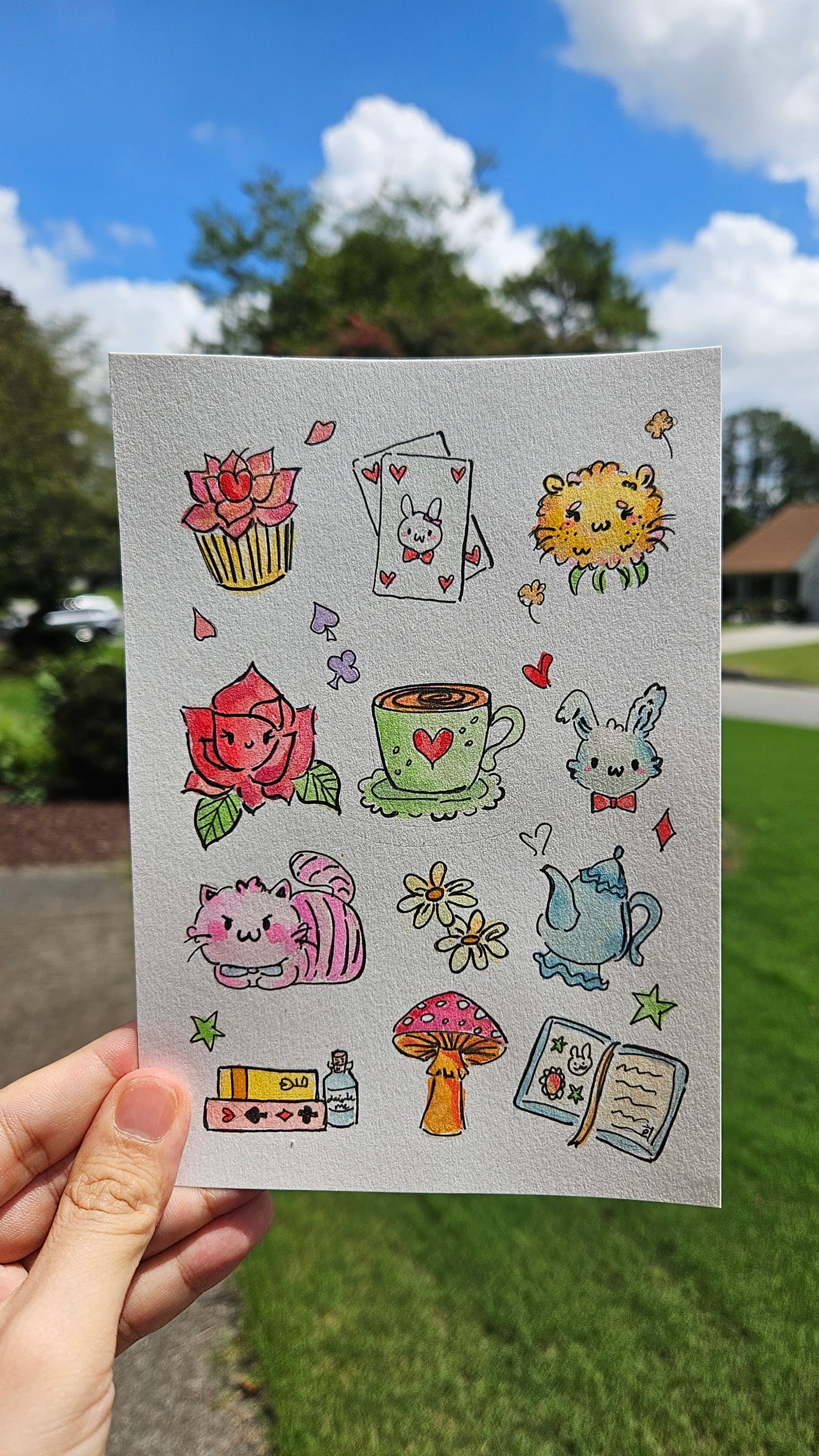 Momentos of Wonderland Watercolor Original Art