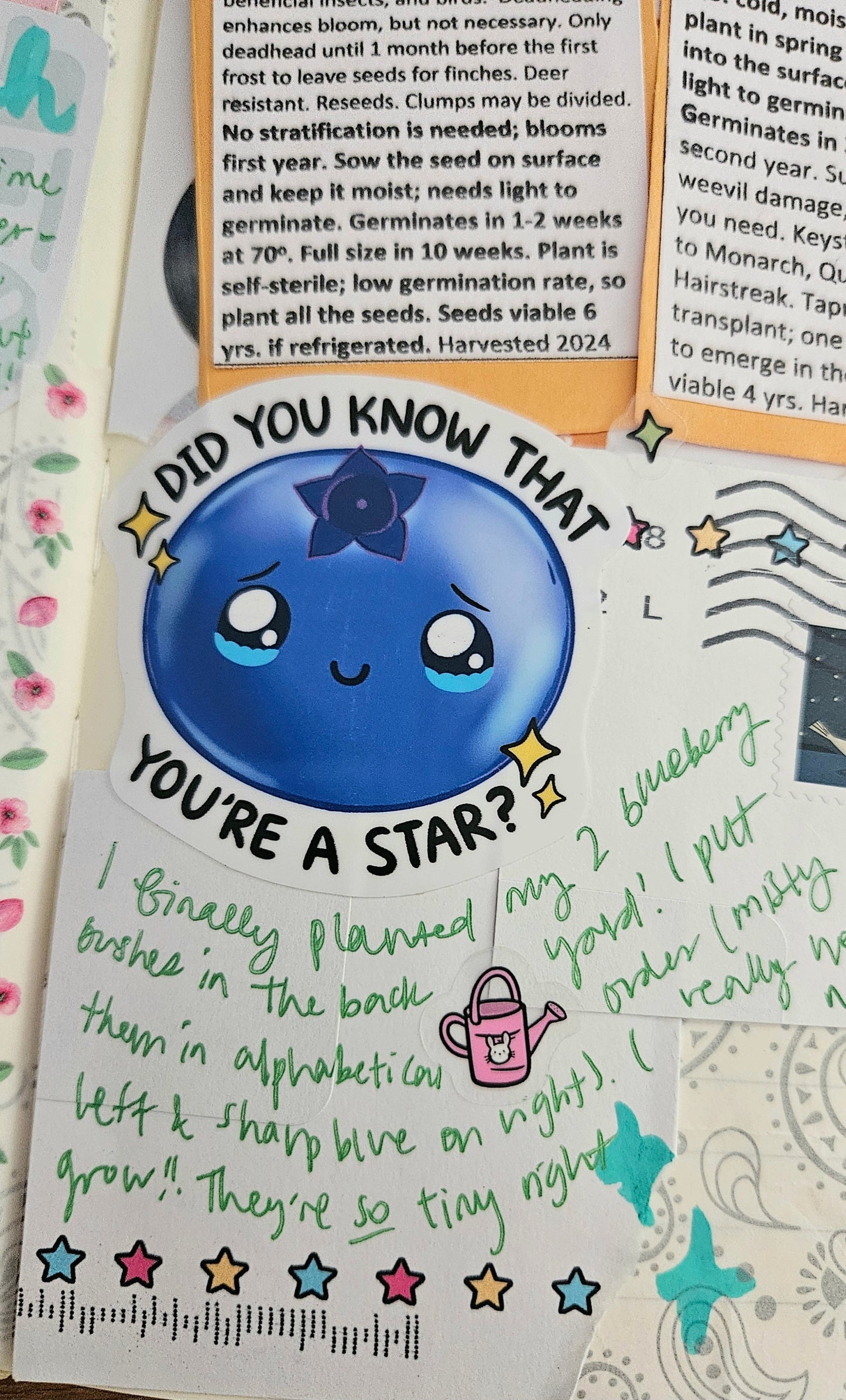 Cozy Spring Day Clear Vinyl Deco Sticker Sheet (4x6")