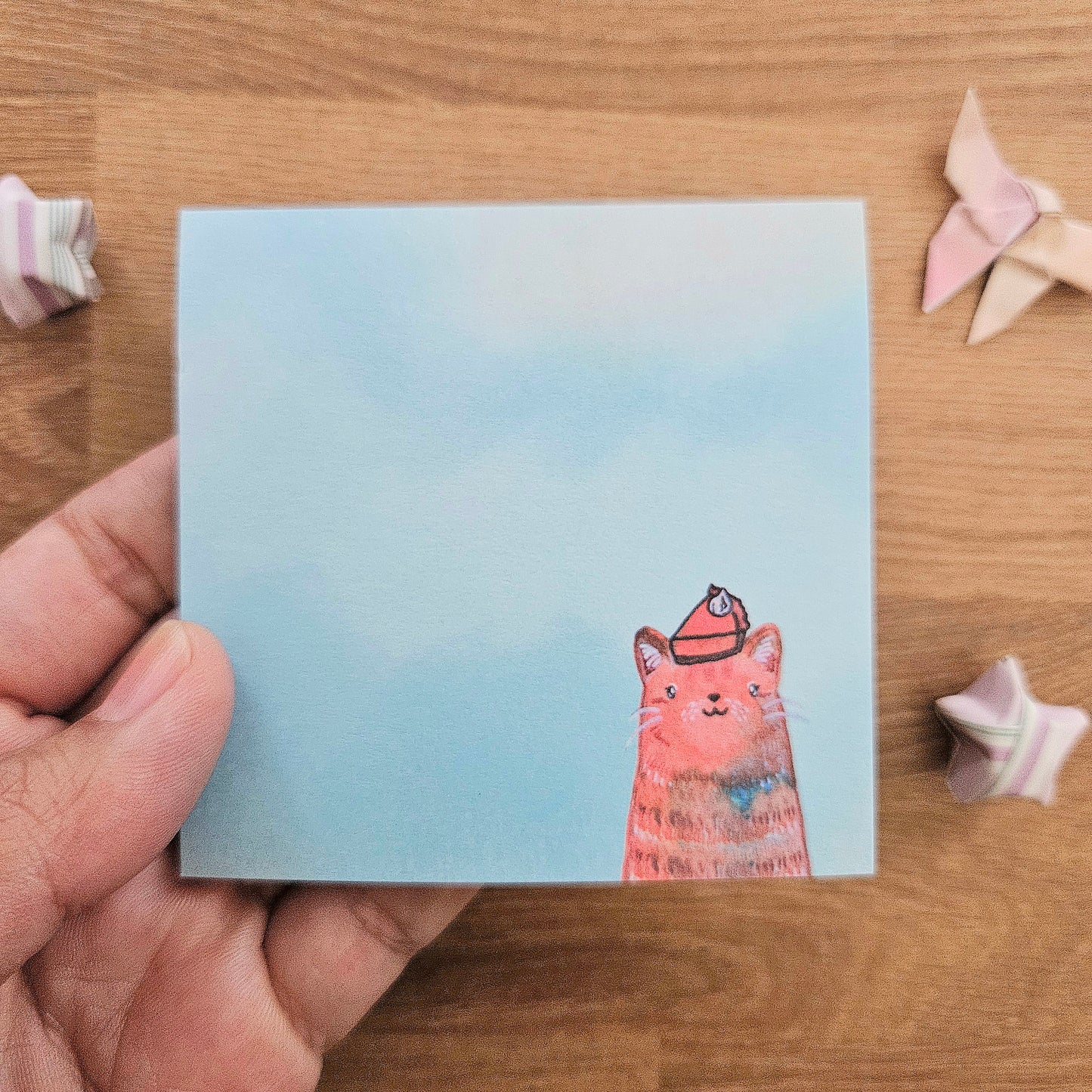 SALE Pumpkin Pie Kitty Sticky Notes