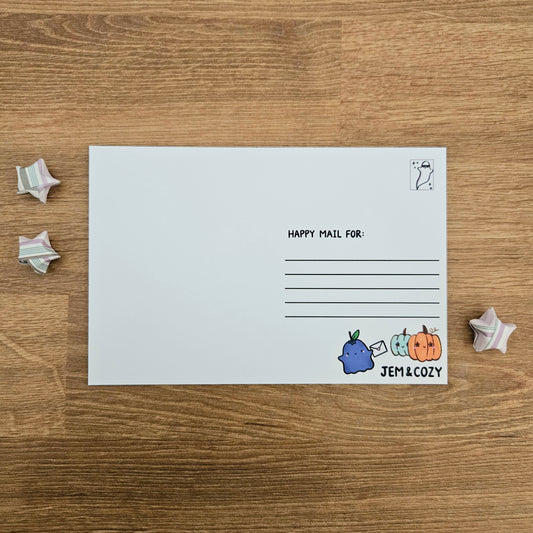 Ghostie Postie Post Card Art Print(4x6")