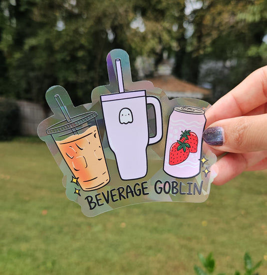 Beverage Goblin Rainbow Decal Suncatcher