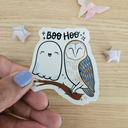 BooHoo Clear Vinyl Sticker