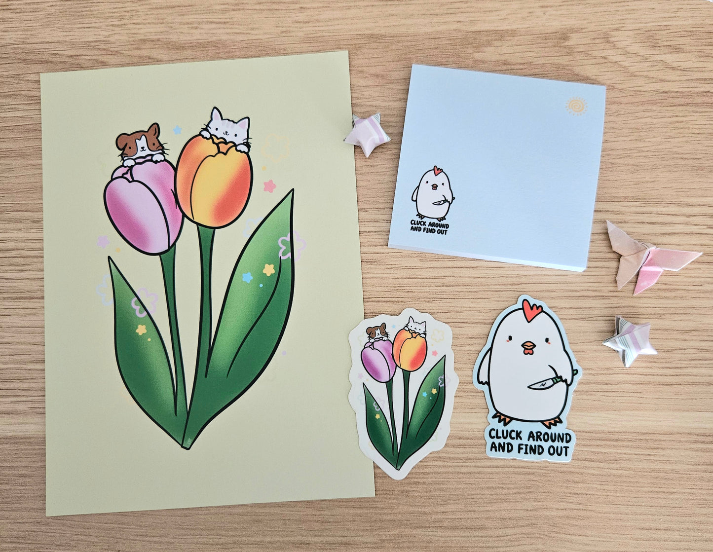 Summer Sale: Petal Pals Art Print(5x7")