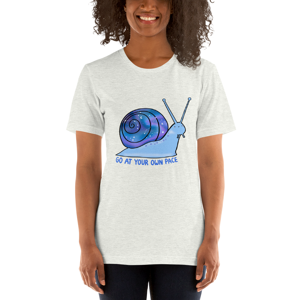 Go At Your Own Pace Galaxy Snail Unisex T-Shirt