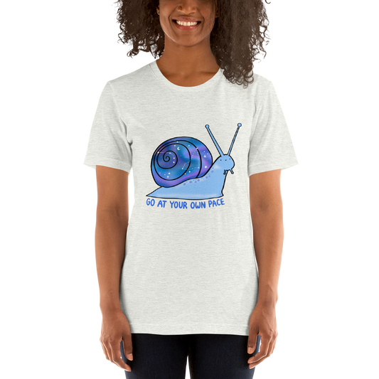 Go At Your Own Pace Galaxy Snail Unisex T-Shirt