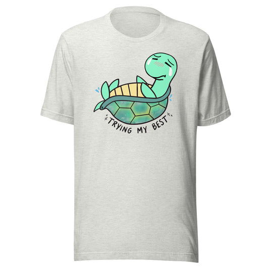 Trying My Best Turtle Unisex T-shirt