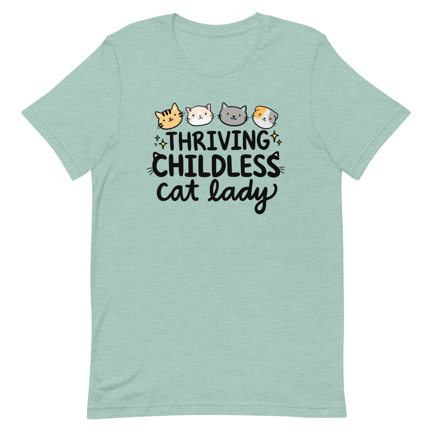 Thriving Childless Cat Lady Unisex T-Shirt