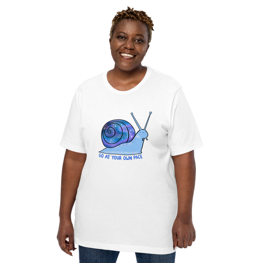 Go At Your Own Pace Galaxy Snail Unisex T-Shirt