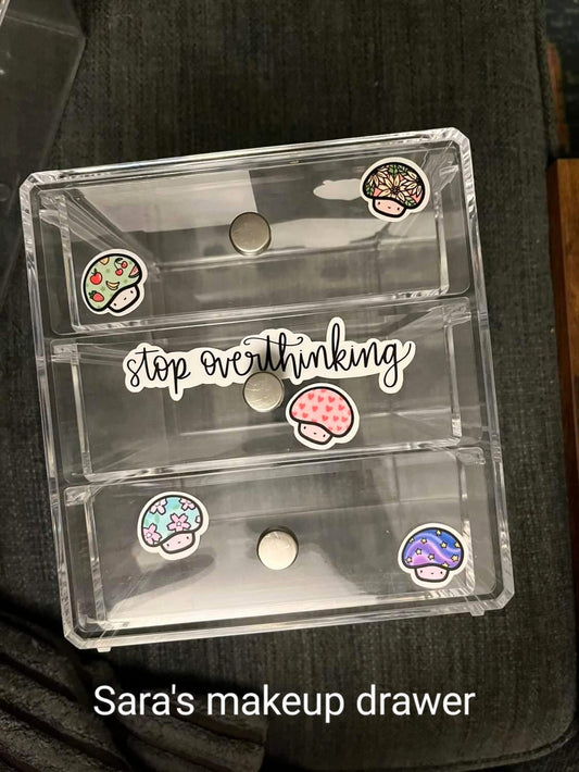 Stop Overthinking Vinyl Sticker
