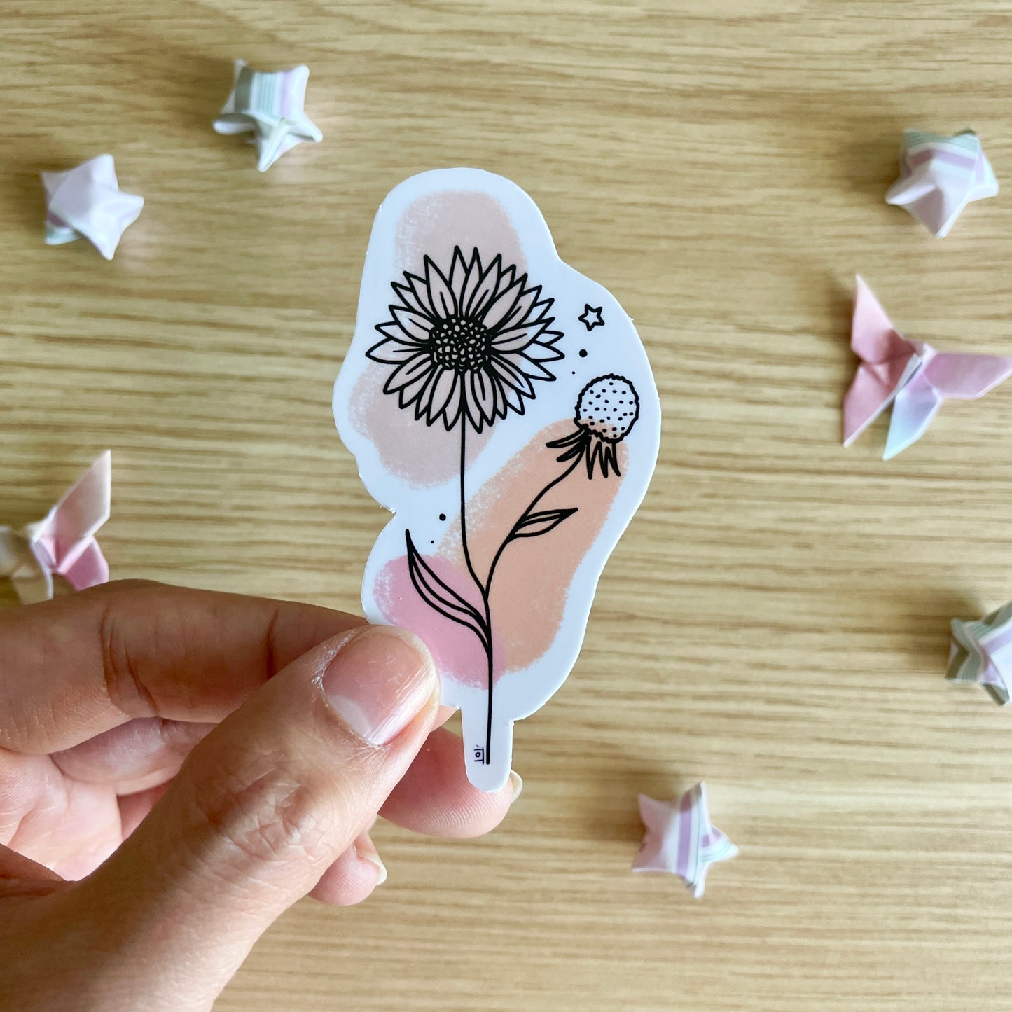 Celestial Sunflower Sticker
