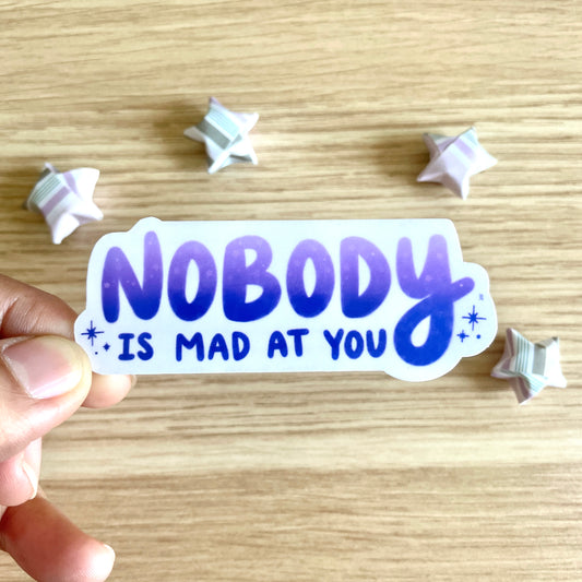 Nobody Is Mad At You Vinyl Sticker