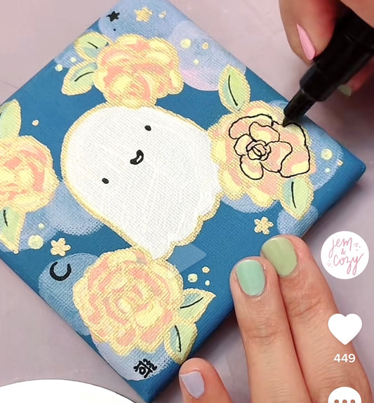 Custom Ghostie or Floral Art - Made to Order