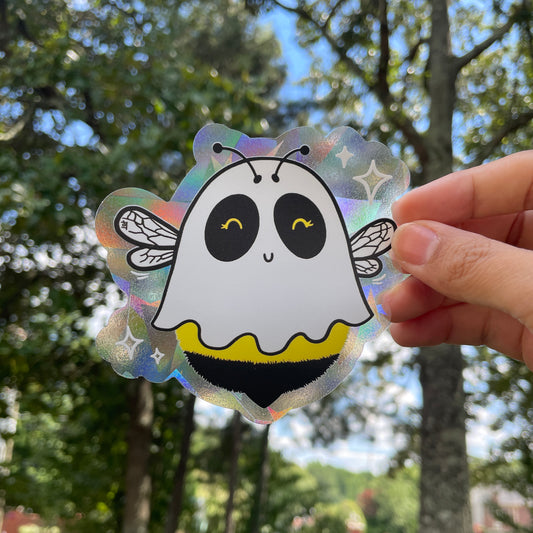 Boo Bee Rainbow Decal Suncatcher
