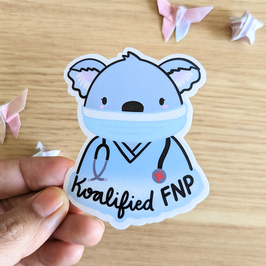 Koalified FNP Family Nurse Practitioner Sticker