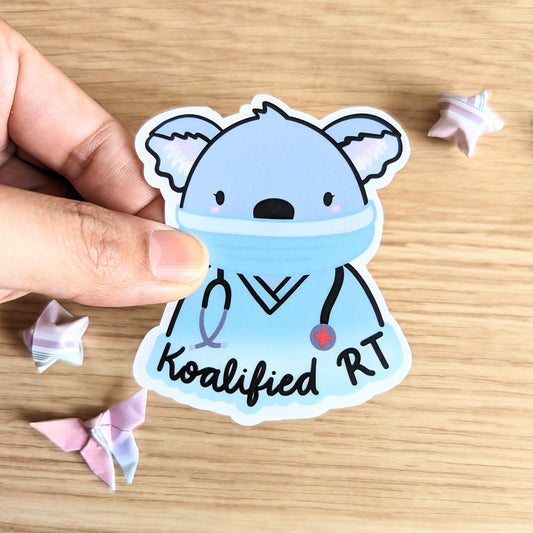 Koalified RT Respiratory Therapist Sticker