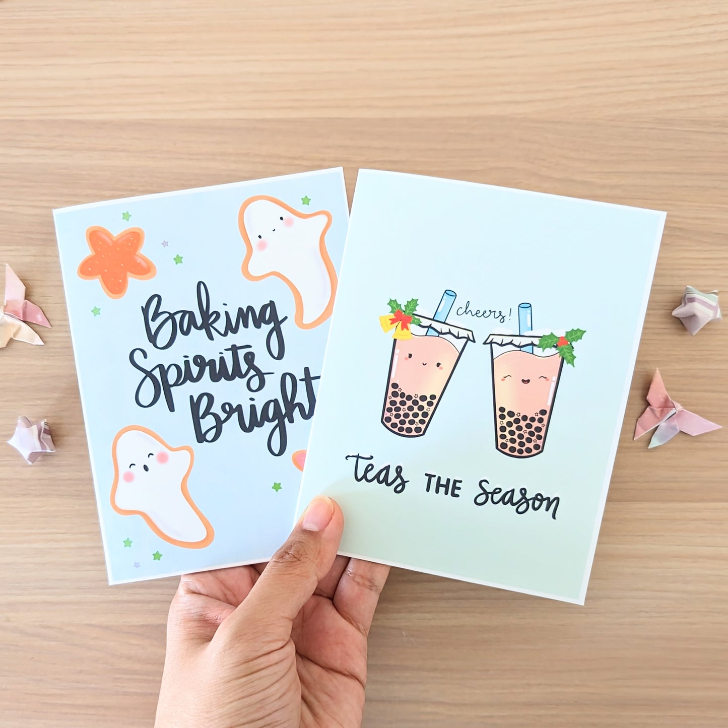 Teas the Season Blank Greeting Card