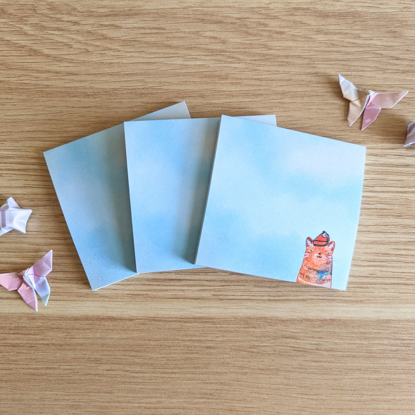 SALE Pumpkin Pie Kitty Sticky Notes