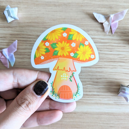 MAGNET: Sunflower Gnome House Magnet