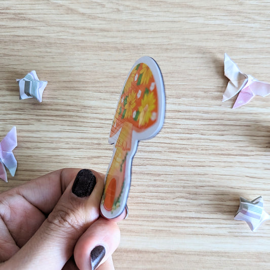 MAGNET: Sunflower Gnome House Magnet