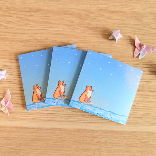 Starry Fox Sticky Notes