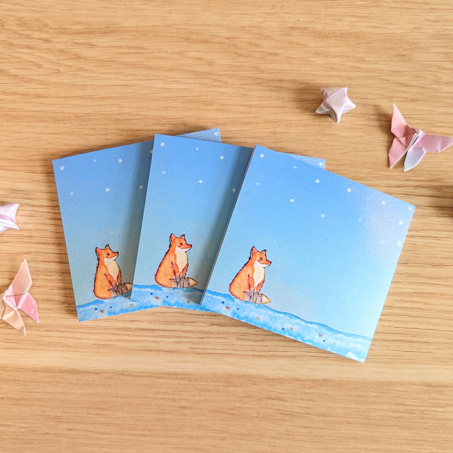 Starry Fox Sticky Notes