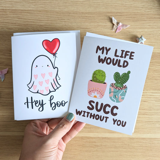 My Life Would Succ Without You Blank Greeting Card