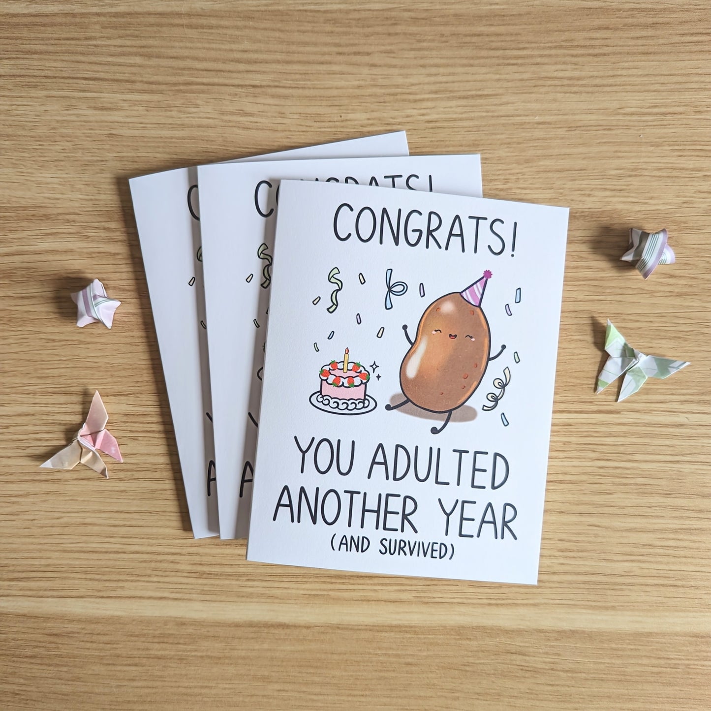 Congrats! You Adulted Another Year Birthday Greeting Card
