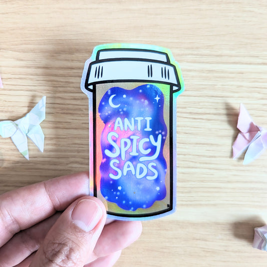 TO BE DISCONTINUED Anti Spicy Sads Vinyl Sticker