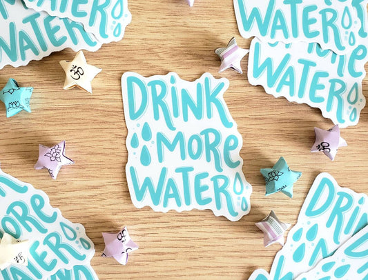 Drink More Water Vinyl Sticker