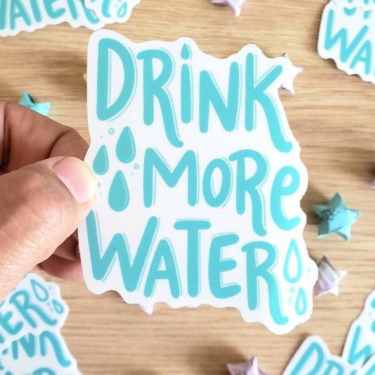 Drink More Water Vinyl Sticker