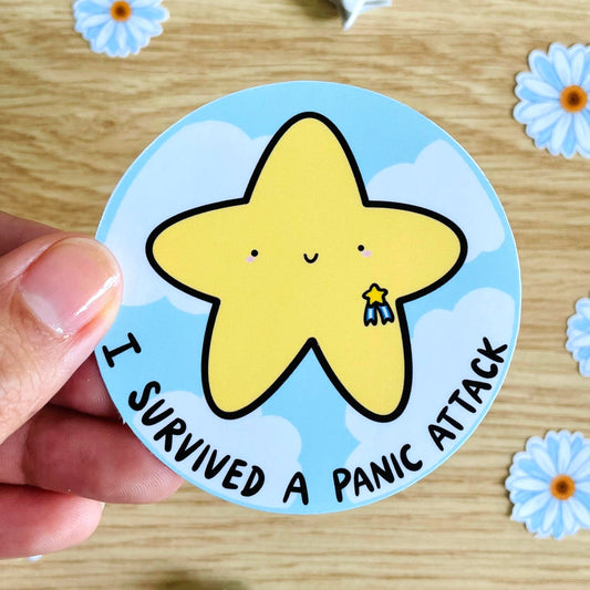 I Survived A Panic Attack Vinyl Sticker