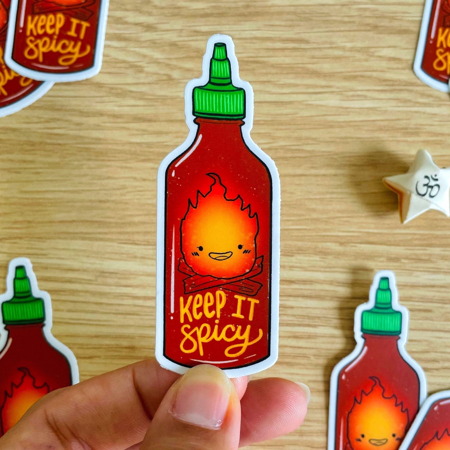 Keep It Spicy Hot Sauce Vinyl Sticker