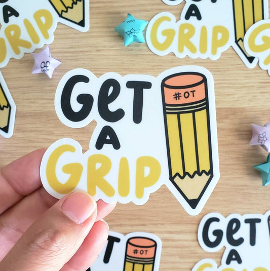 Get A Grip Sticker
