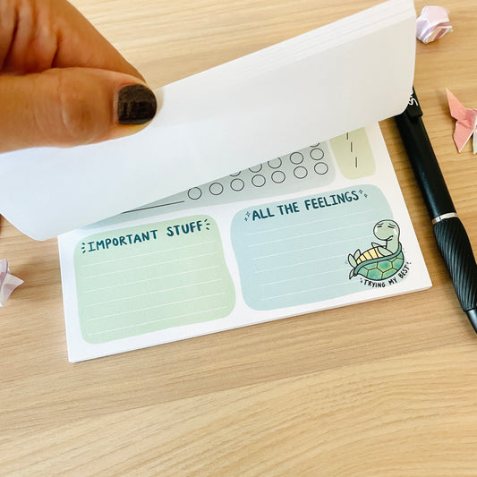 Trying My Best Habit Tracker Notepad